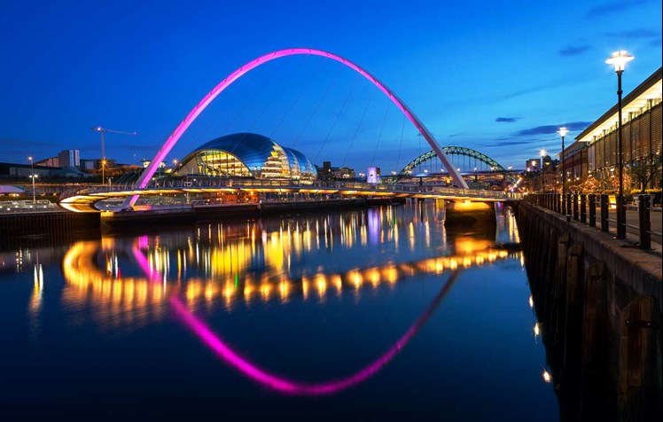 Newcastle at night